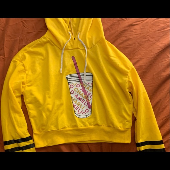 New Adult Size M Famous Tic-tocker Charlie D’amelio Hooded Top - Picture 3 of 8